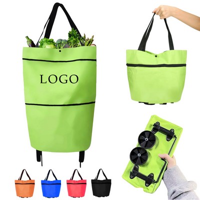 Foldable Shopping Bag With Wheels