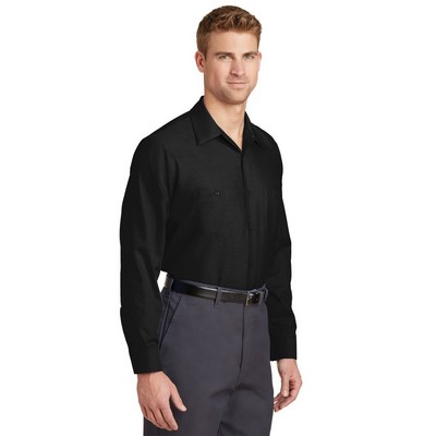 Red Kap Long Size, Long Sleeve Industrial Work Shirt.
