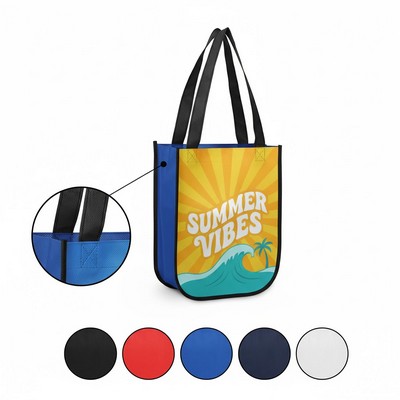 Laminated Curved Bottom Handy Gift Bag