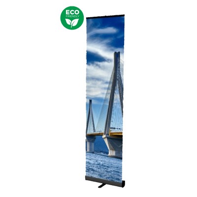 24" x 92" Eco-Friendly Retractable Banner Stand - Dye Sublimation Print