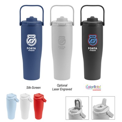 30 Oz. Denali Sip & Chug Recycled Stainless Steel Tumbler