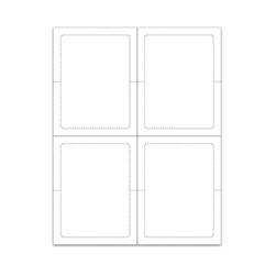 PEEL n SEAL™ Blank Interior 4-Up Addendum Sticker