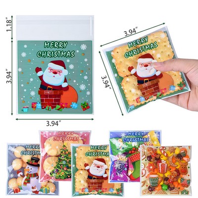 Festive Christmas Self-Sealing Treat Bags