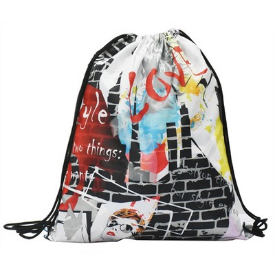 14"x17" Sublimation 420D Polyester Drawstring Bag