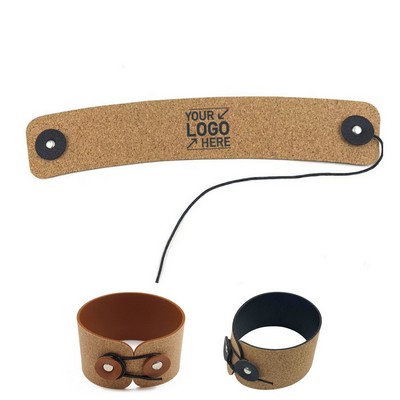 Foldable Cork Leather Cup Holder