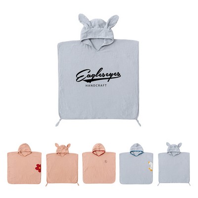 Cotton Baby Bath Hooded Towel