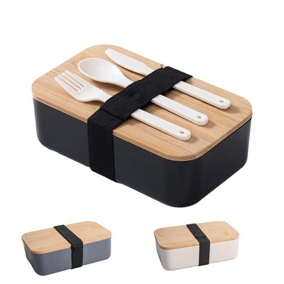 Bamboo Bento Box With Spoon
