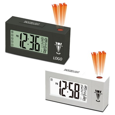 Desktop Voice Controlled Luminous Electronic Projection Clock