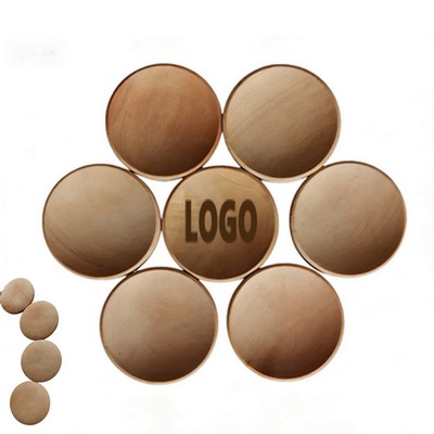 Wooden Circles for Crafts Unfinished Round Slices Pieces Concave Circular