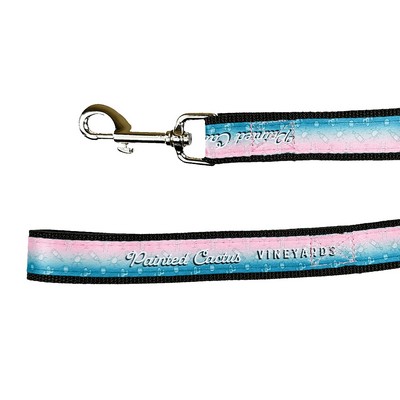 6' Sublimated Pet Leash with Nickel-Plated Hardware