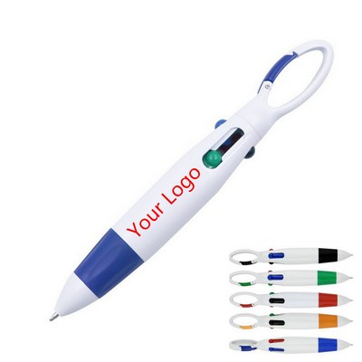 4 Color in One Ballpoint Pen Retractable Shuttle Pens