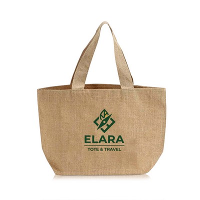 Medium Jute Tote with Cotton Lining