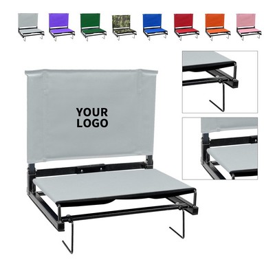 Steel Frame Oxford Cloth Foldable Bleacher Stadium Chair
