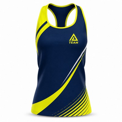 Women's Sublimated Racerback Tank Top Brushed Milk Silk