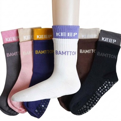 Bamtton Custom Grip Fitness Socks