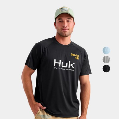 Huk® Men's Weekend Angler Short Sleeve Shirt with Custom Logo