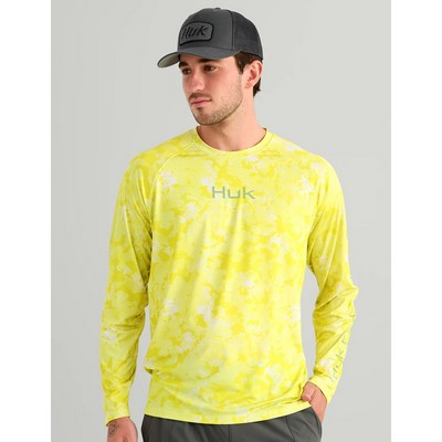 Huk® Men's Camo Print Lightweight Performance T-shirt with Custom Logo