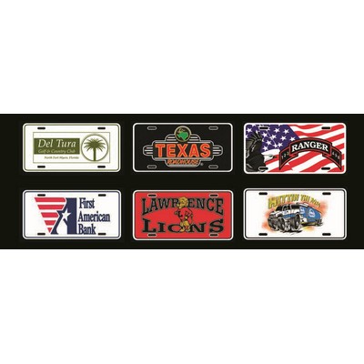 .024" Screen Printed Aluminum License Plate