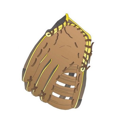 Baseball Glove Gift Shop Magnet w/ Full Magnetic Back (3 Square Inch)