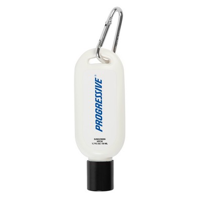 50 Ml Sunscreen SPF30 w/Carabiner (USA MADE)