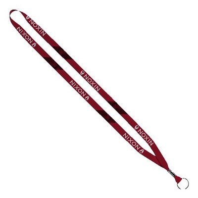 1/2" Dye-Sublimated Waffle Weave Lanyard