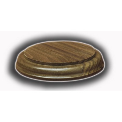 Solid Walnut Bases - Round Base (3/4"x4 1/2")