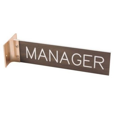 Double-sided Wall Name Plate - 4" x 8" x 1/8"