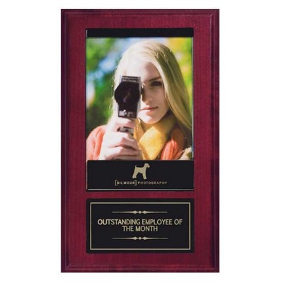 Mahogany Finish Recognition Pocket Plaque (6"x10")