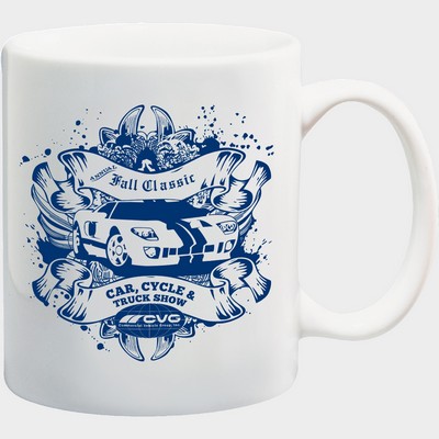 11oz White Ceramic Mug