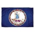 Virginia Indoor Parade Flag w/Fringe (3'x5')