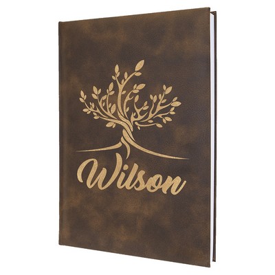 Leatherette Sketch Book with Unlined Notepad