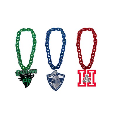 Acrylic Chain with Foam Medallion Home Run Chain