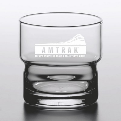Laser Engraved Libbey® 12038 Newton 12 oz. Stackable Rocks Old Fashioned Glass