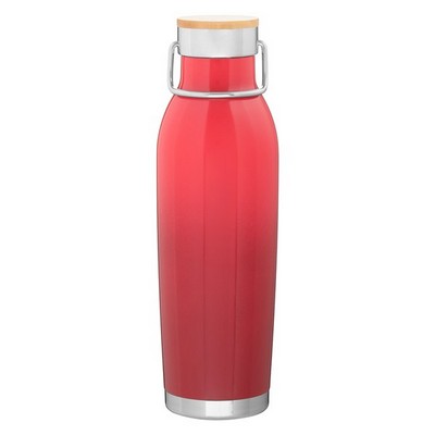 Bamboo Top Stainless Steel Thermal Bottle 20.9 Oz.