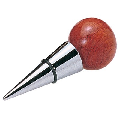 Rosewood Wine Stopper w/Enlarged Wooden Top