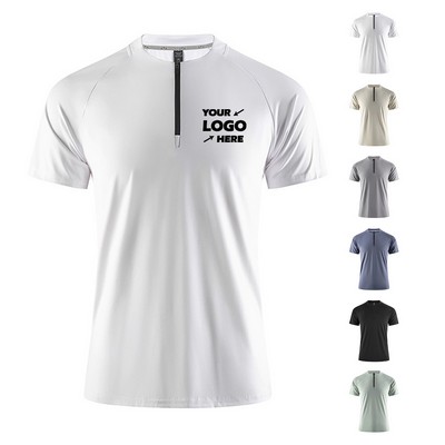 Zipper Collar Quick Drying T-Shirts