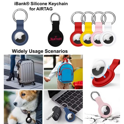 iBank ® AirTag-Compatible Silicone Keychain