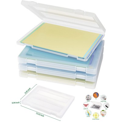 Scrapbook Paper Storage Boxes Documents Magazines Holder with Buckle