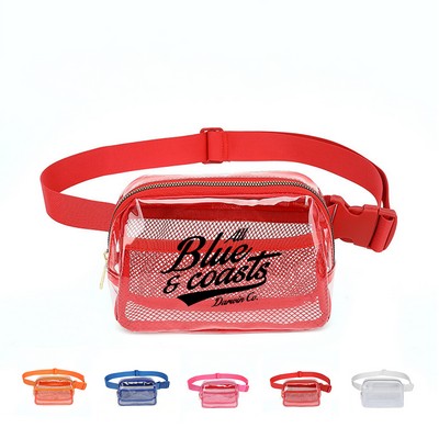 Transparent PVC Crossbody Fanny Pack