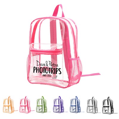 30-mil Clear Pvc Backpack