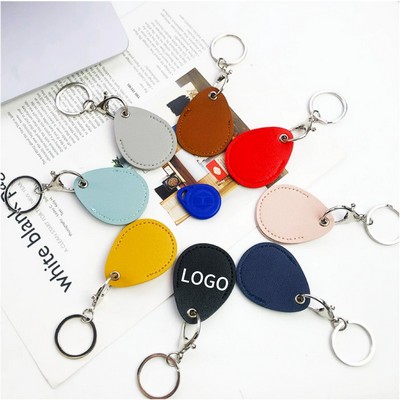 PU Leather Teardrop Card Holder