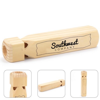 Wooden Train Whistle with Authentic Train Sound