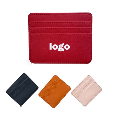 Personalised PU Leather Card Holder