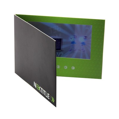 7" LCD A5 Size Bi-fold Video Brochure - 128MB