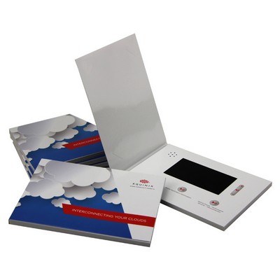 5" LCD A5 Size Bi-fold Video Brochure - 128MB