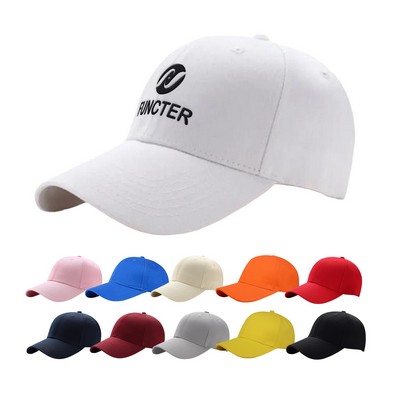 6 Panel Cotton Baseball Cap Large