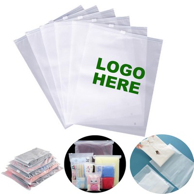 Custom 14x20" Thick Plastic Packaging Bag Frosted Poly Bags for Clothes