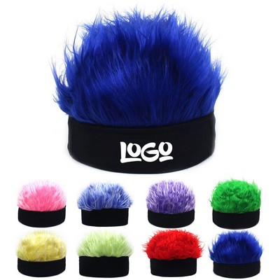 Cheering Sport Fans Breathable Stretchy Wig Cap