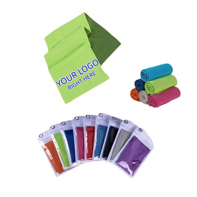 Cooling Exercise Towels With Carabiner