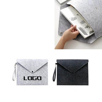 Felt Storage Bag With Strap